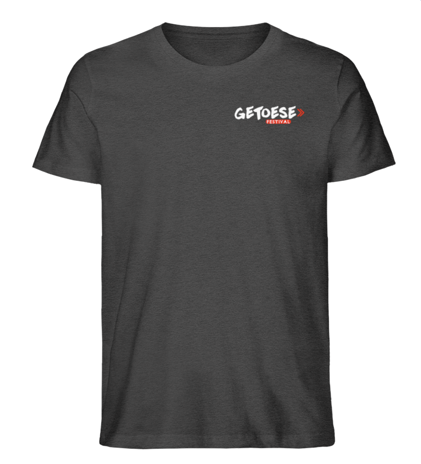 Getoese T-Shirt mit weißem Brustprint, verschiedene Farben (Größen XS bis 5XL)