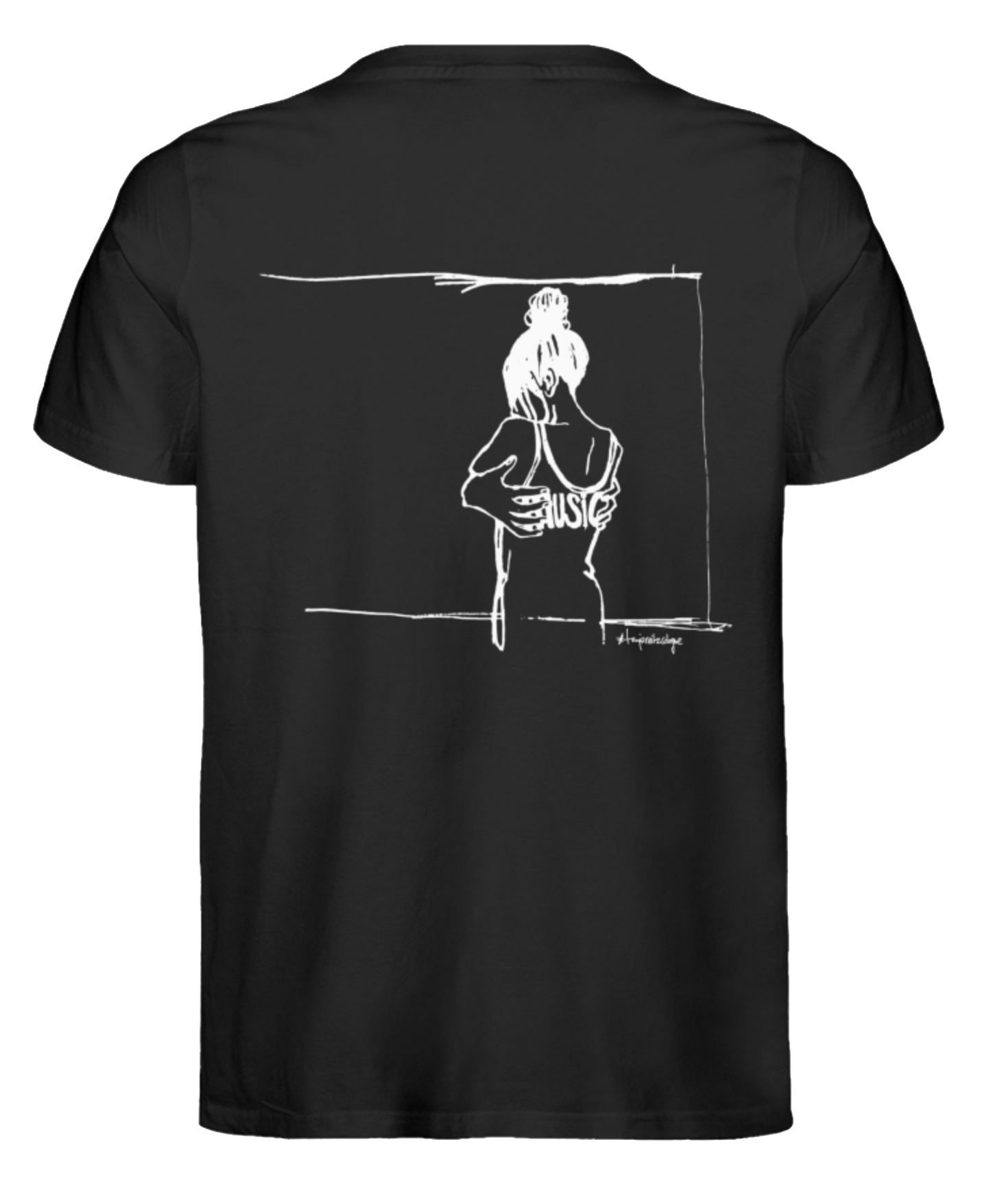 Getoese T-Shirt mit weißem Brustprint, verschiedene Farben (Größen XS bis 5XL)