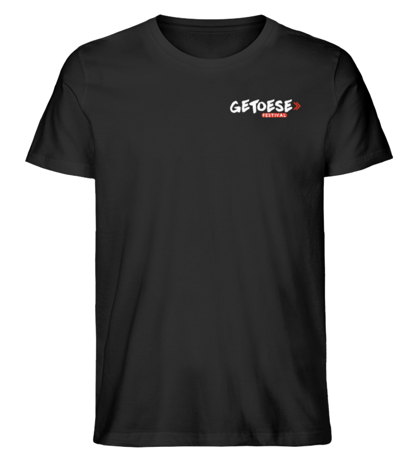 Getoese T-Shirt mit weißem Brustprint, verschiedene Farben (Größen XS bis 5XL)