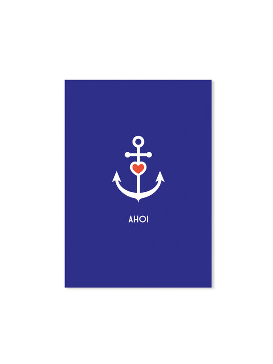 Ahoi (Design-Postkarte)