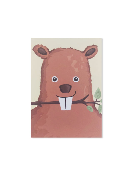 Biber (Design-Postkarte)