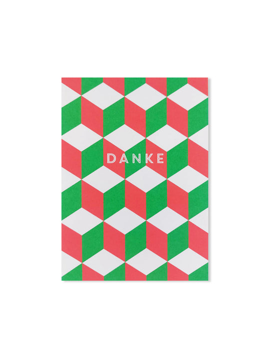 Danke (Design-Postkarte)