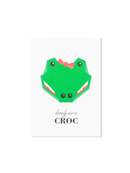 Lovely as a croc (Design-Postkarte)
