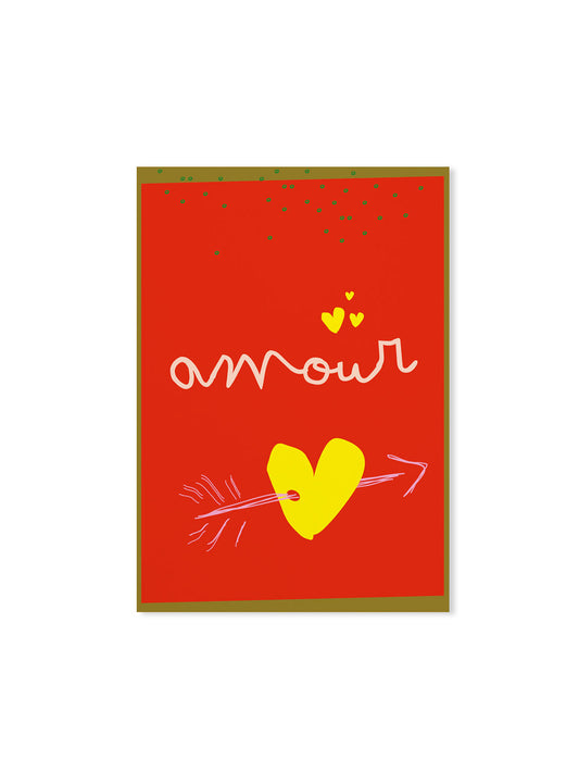 amour (Design-Postkarte)