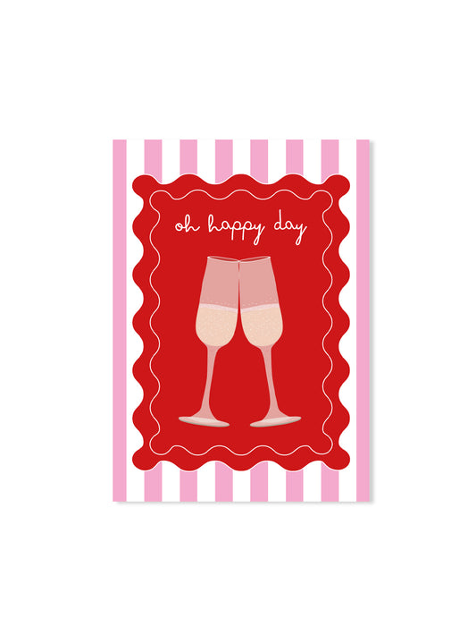 oh happy day (Design-Postkarte)