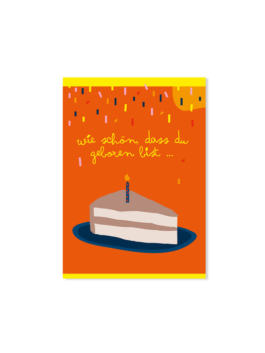 wie schön, dass du geboren bist (Design-Postkarte)