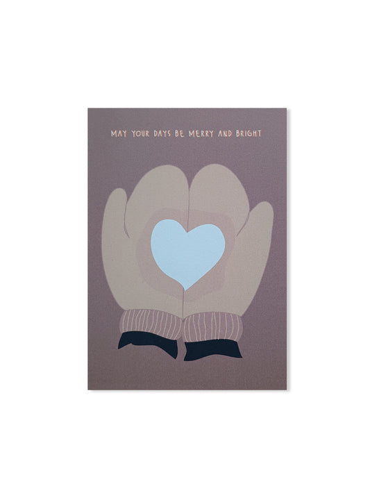 may your days be merry and bright (Design-Postkarte)