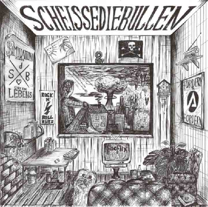 Scheissediebullen - Simultation eines guten Lebens (black LP + download code)
