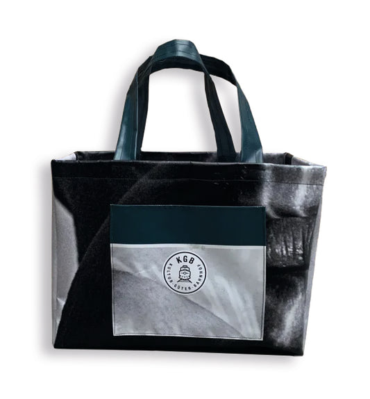 KGB Shopper (aus recyceltem Bauzaunbanner)