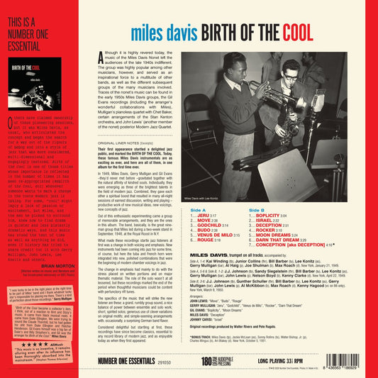 Miles Davis - Birth Of The Cool (black LP)