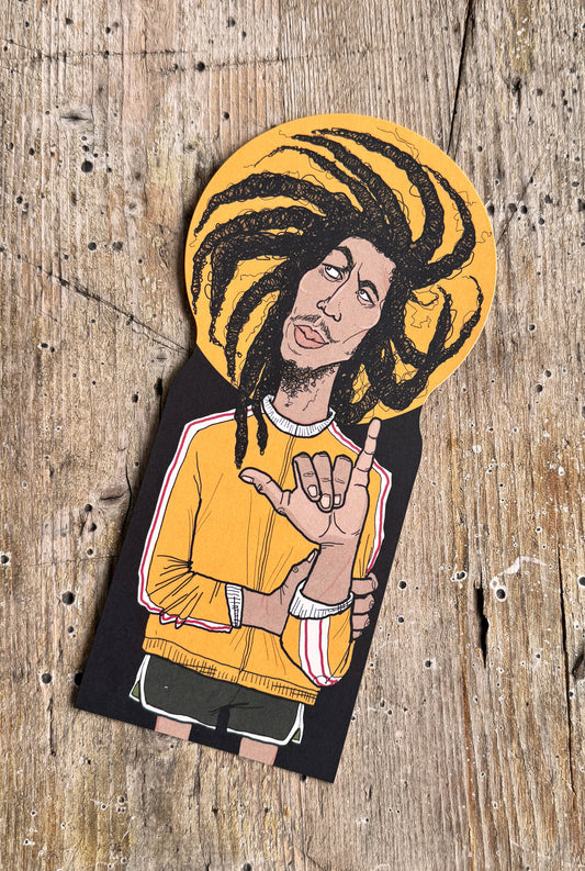 Bob Marley (Design-Postkarte)